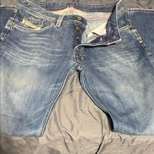 Diesel Relaxed Fit Light Blue Jeans